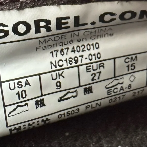 SOREL - Kids Whitney Short Lace Waterproof Black Boots - Picture 5 of 5